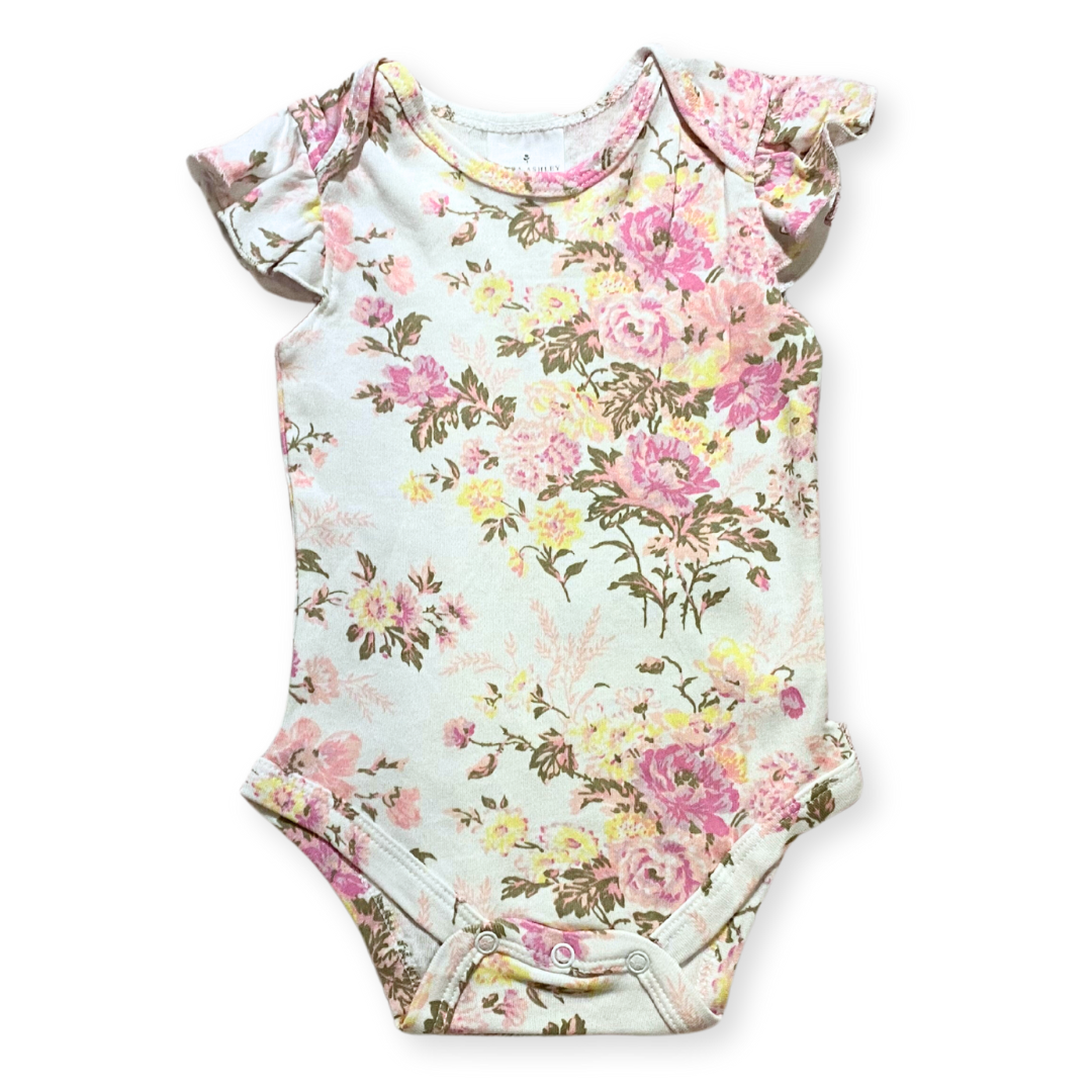 3-Pk Laura Ashley Onesie (0-3, 3-6, 6-9 Months)