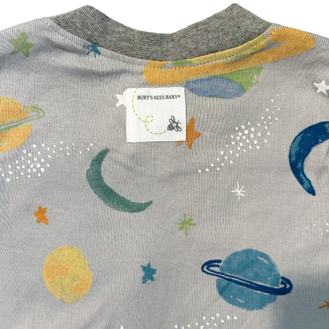 Burt’s Bees Grey Space Onesie (12 Months)