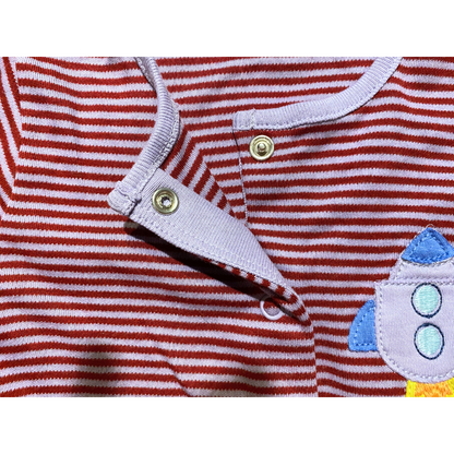 Next Baby Striped Rocket Onesie (<1, 3-6, 9-12, 12-18 Months)